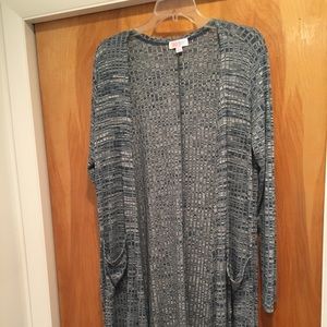 EUC LuLaRoe Sarah. Blue and cream. Size M.